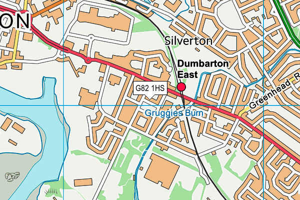 G82 1HS map - OS VectorMap District (Ordnance Survey)