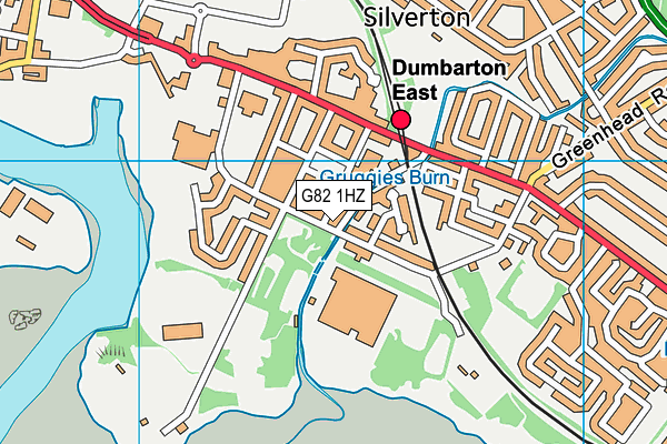 G82 1HZ map - OS VectorMap District (Ordnance Survey)