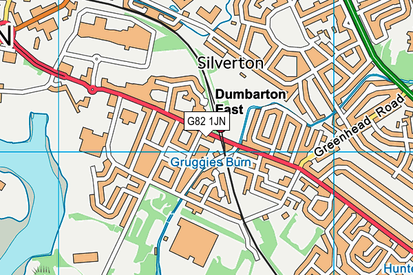 G82 1JN map - OS VectorMap District (Ordnance Survey)