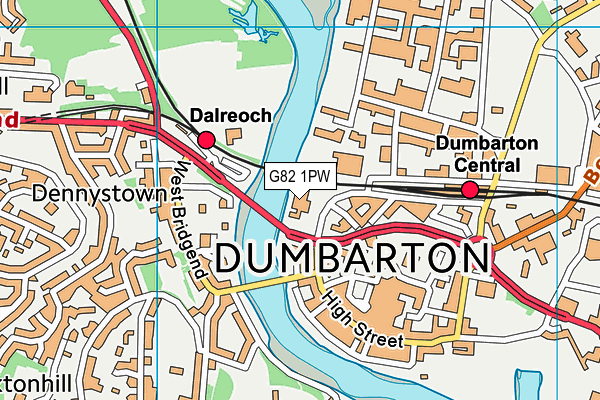 G82 1PW map - OS VectorMap District (Ordnance Survey) G82 1PW map - OS VectorMap District (Ordnance Survey)