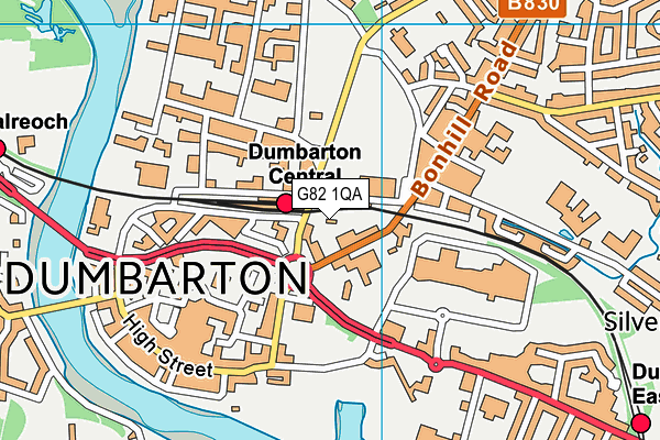 G82 1QA map - OS VectorMap District (Ordnance Survey)