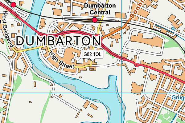 G82 1QL map - OS VectorMap District (Ordnance Survey)