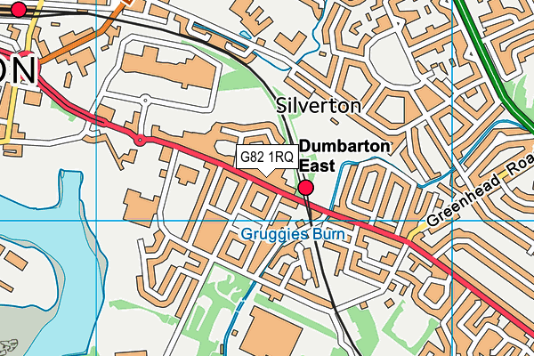 G82 1RQ map - OS VectorMap District (Ordnance Survey)