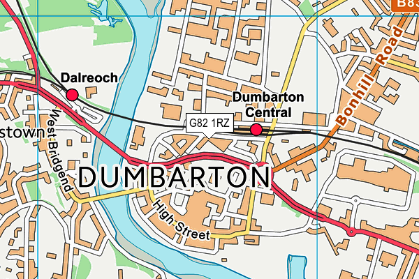 G82 1RZ map - OS VectorMap District (Ordnance Survey) G82 1RZ map - OS VectorMap District (Ordnance Survey)