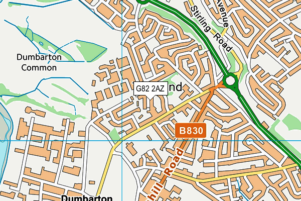 G82 2AZ map - OS VectorMap District (Ordnance Survey)