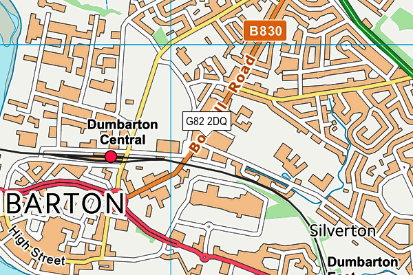 G82 2DQ map - OS VectorMap District (Ordnance Survey)