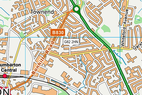 G82 2HN map - OS VectorMap District (Ordnance Survey)