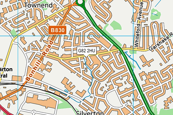 G82 2HU map - OS VectorMap District (Ordnance Survey)