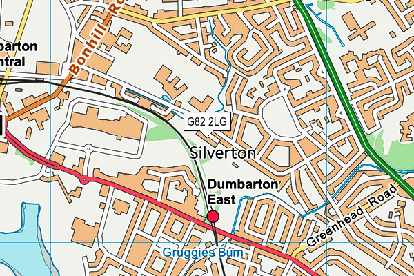 G82 2LG map - OS VectorMap District (Ordnance Survey)