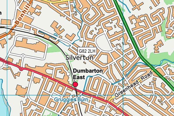 G82 2LH map - OS VectorMap District (Ordnance Survey)