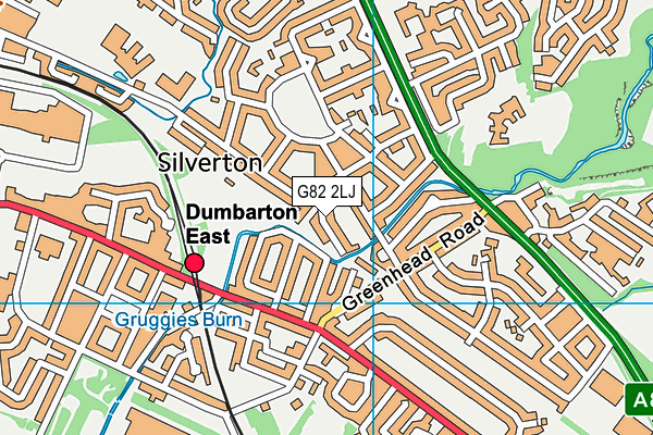 G82 2LJ map - OS VectorMap District (Ordnance Survey)