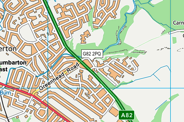 G82 2PQ map - OS VectorMap District (Ordnance Survey)