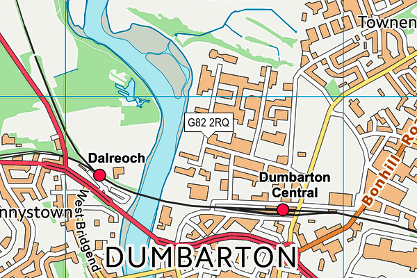 G82 2RQ map - OS VectorMap District (Ordnance Survey)