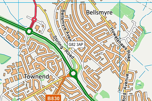 G82 3AP map - OS VectorMap District (Ordnance Survey) G82 3AP map - OS VectorMap District (Ordnance Survey)