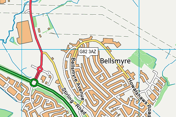 G82 3AZ map - OS VectorMap District (Ordnance Survey) G82 3AZ map - OS VectorMap District (Ordnance Survey)