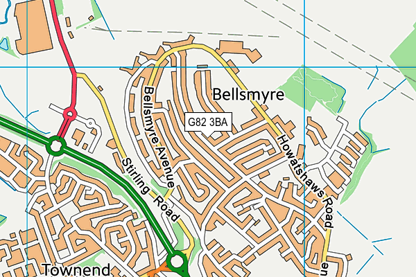G82 3BA map - OS VectorMap District (Ordnance Survey) G82 3BA map - OS VectorMap District (Ordnance Survey)