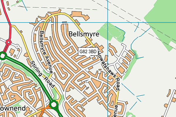G82 3BD map - OS VectorMap District (Ordnance Survey) G82 3BD map - OS VectorMap District (Ordnance Survey)
