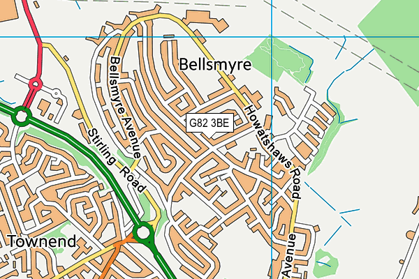 G82 3BE map - OS VectorMap District (Ordnance Survey) G82 3BE map - OS VectorMap District (Ordnance Survey)