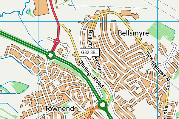 G82 3BL map - OS VectorMap District (Ordnance Survey) G82 3BL map - OS VectorMap District (Ordnance Survey)