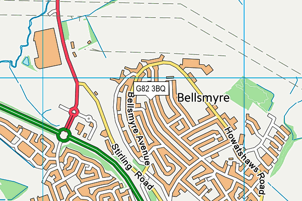G82 3BQ map - OS VectorMap District (Ordnance Survey) G82 3BQ map - OS VectorMap District (Ordnance Survey)