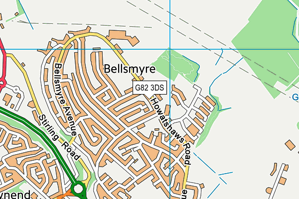 G82 3DS map - OS VectorMap District (Ordnance Survey) G82 3DS map - OS VectorMap District (Ordnance Survey)