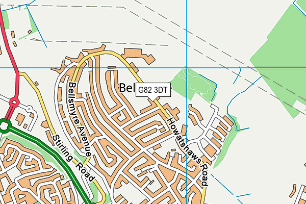 G82 3DT map - OS VectorMap District (Ordnance Survey) G82 3DT map - OS VectorMap District (Ordnance Survey)