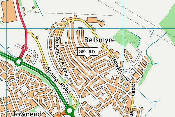 G82 3DY map - OS VectorMap District (Ordnance Survey) G82 3DY map - OS VectorMap District (Ordnance Survey)