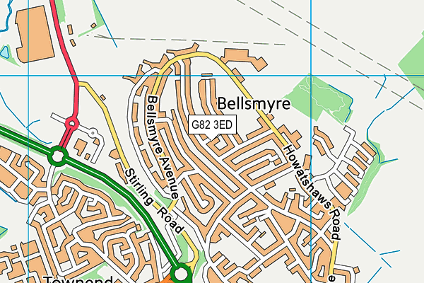 G82 3ED map - OS VectorMap District (Ordnance Survey) G82 3ED map - OS VectorMap District (Ordnance Survey)