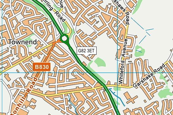 G82 3ET map - OS VectorMap District (Ordnance Survey) G82 3ET map - OS VectorMap District (Ordnance Survey)