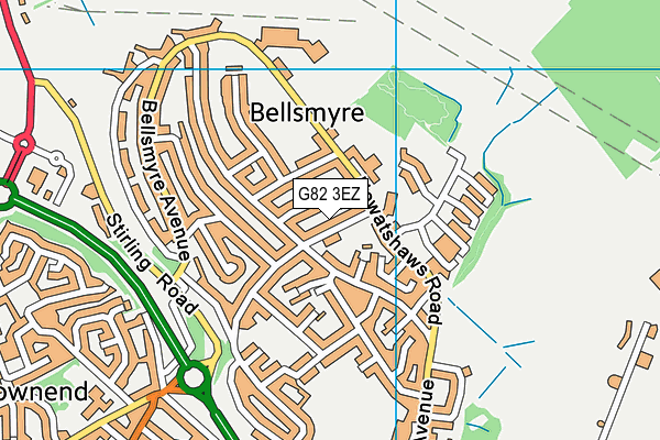 G82 3EZ map - OS VectorMap District (Ordnance Survey)