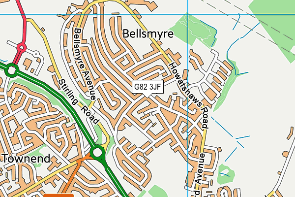 G82 3JF map - OS VectorMap District (Ordnance Survey) G82 3JF map - OS VectorMap District (Ordnance Survey)