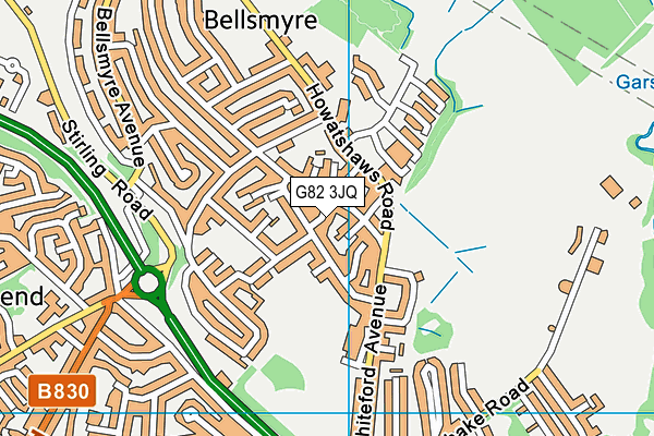 G82 3JQ map - OS VectorMap District (Ordnance Survey)