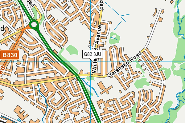 G82 3JU map - OS VectorMap District (Ordnance Survey)