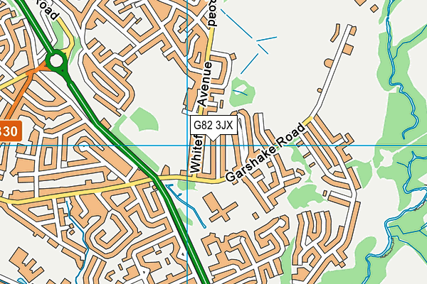 G82 3JX map - OS VectorMap District (Ordnance Survey)