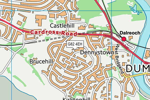 G82 4EH map - OS VectorMap District (Ordnance Survey)