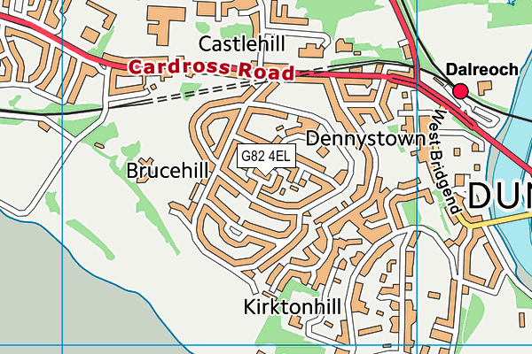 G82 4EL map - OS VectorMap District (Ordnance Survey)