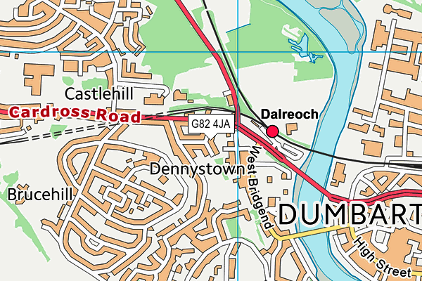 G82 4JA map - OS VectorMap District (Ordnance Survey) G82 4JA map - OS VectorMap District (Ordnance Survey)