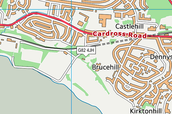 G82 4JH map - OS VectorMap District (Ordnance Survey)