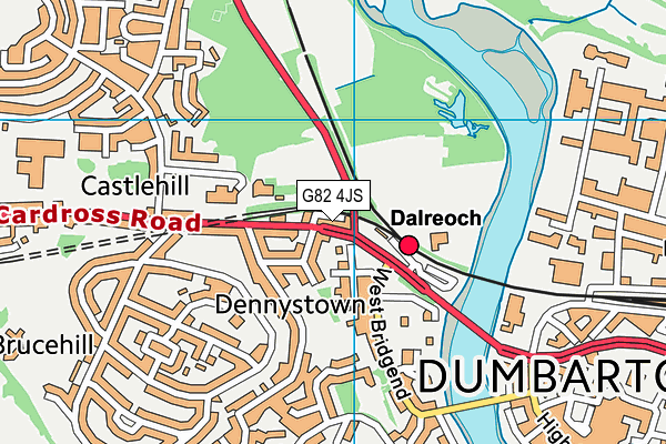 G82 4JS map - OS VectorMap District (Ordnance Survey)