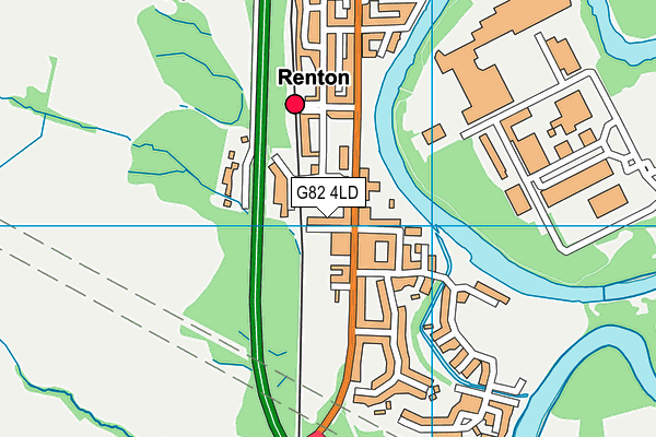 G82 4LD map - OS VectorMap District (Ordnance Survey)