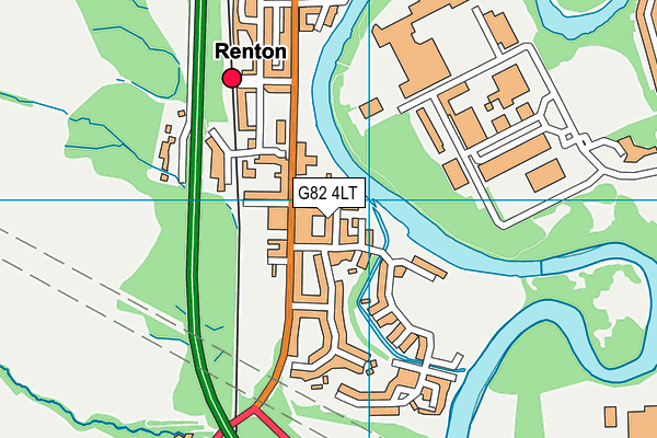 G82 4LT map - OS VectorMap District (Ordnance Survey)