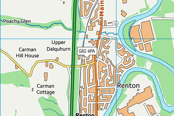G82 4PA map - OS VectorMap District (Ordnance Survey) G82 4PA map - OS VectorMap District (Ordnance Survey)