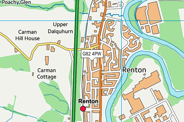 G82 4PW map - OS VectorMap District (Ordnance Survey) G82 4PW map - OS VectorMap District (Ordnance Survey)