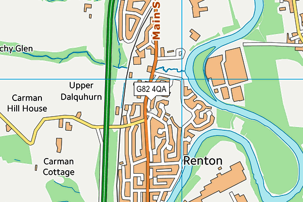 G82 4QA map - OS VectorMap District (Ordnance Survey) G82 4QA map - OS VectorMap District (Ordnance Survey)