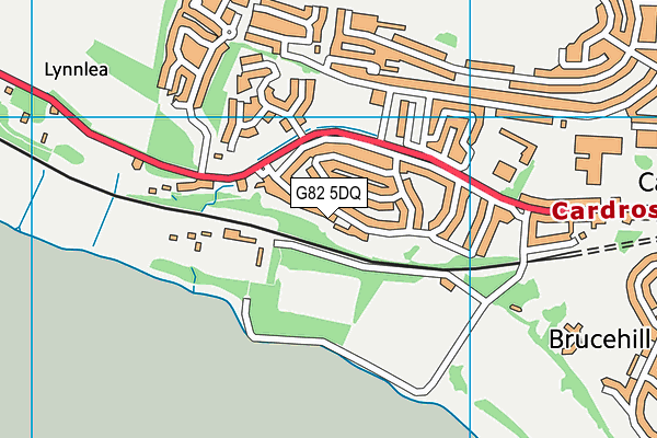 G82 5DQ map - OS VectorMap District (Ordnance Survey)