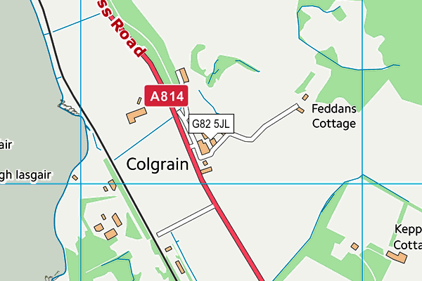 G82 5JL map - OS VectorMap District (Ordnance Survey)