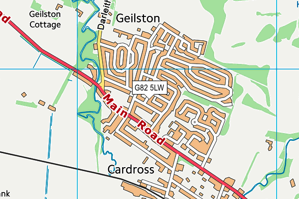 G82 5LW map - OS VectorMap District (Ordnance Survey)