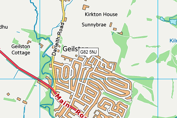 G82 5NJ map - OS VectorMap District (Ordnance Survey)
