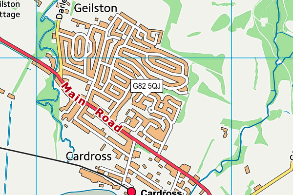 G82 5QJ map - OS VectorMap District (Ordnance Survey) G82 5QJ map - OS VectorMap District (Ordnance Survey)