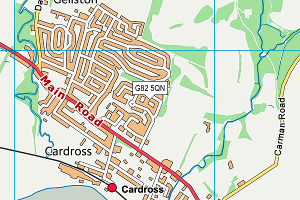 G82 5QN map - OS VectorMap District (Ordnance Survey) G82 5QN map - OS VectorMap District (Ordnance Survey)